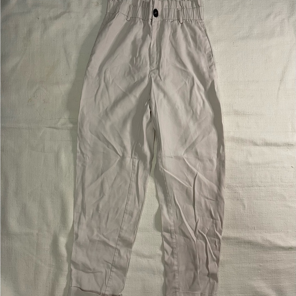 Zara Cream Ankle Pants